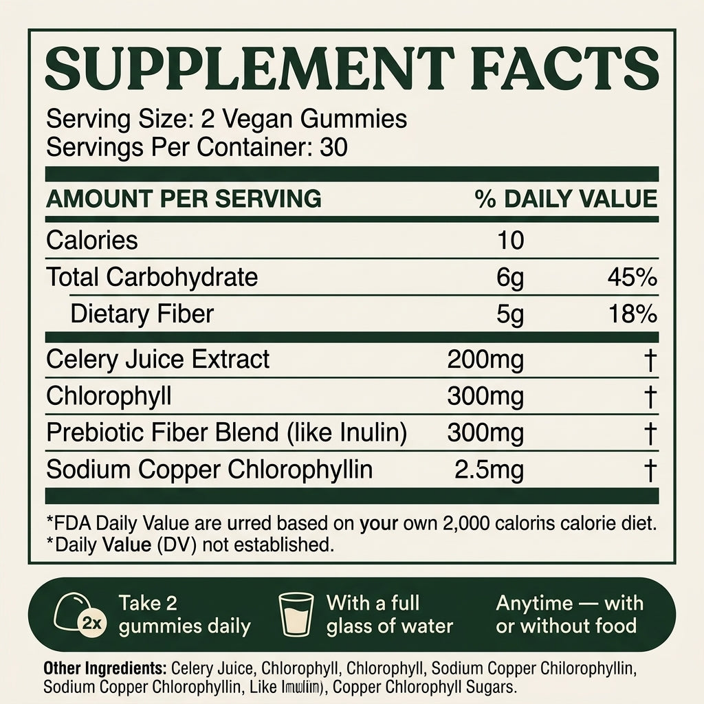 Motilli Celery Juice Gummies